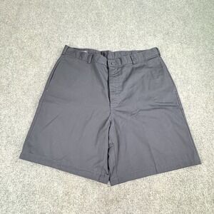 Vintage 90s Lands'‎ End Chino Shorts Men 37 Navy Preppy Classic Y2K Coastal USA